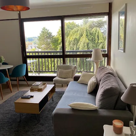 4 Personnes Piscine Balcon Parc Apartmán Trouville-sur-Mer